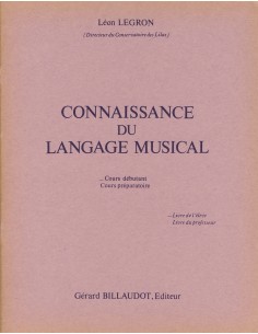 LEGRON L.-Conoscenza del linguaggio musicale 1° (principiante) (Libro dello studente) Rosa
