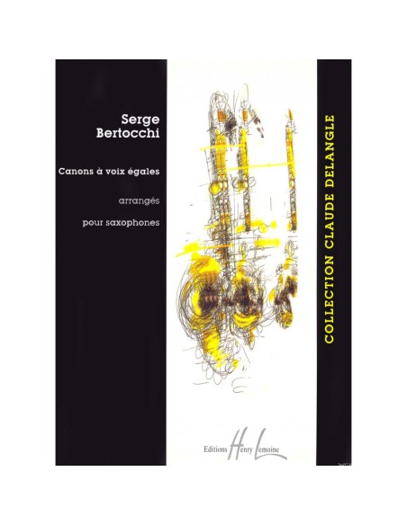 BERTOCCHI S.-Canons a voix egales für Saxophon Group