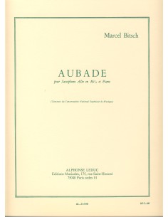BITSCH M.-Aubade for Eb Saxophone and Piano
