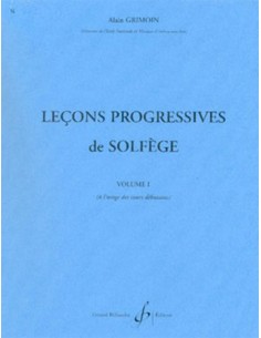 GRIMOIN A.-Progressive Solfeggio Lessons 1st: 30 Lessons (Beginner) (Blue)