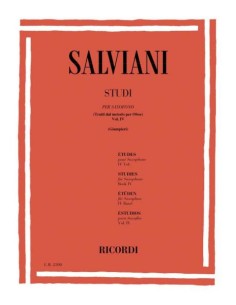 SALVIANI C.-Studi Vol.4 per Sassofono (Giampieri)