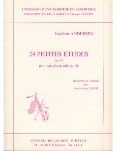 ANDERSEN J.-Small Studies (24) Op.33 pour saxophone (léger)