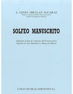 GINES ABELLAN A.-Solfeggio Manuscript