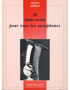 MERIOT M.-Varied Studies (18) pour saxophone