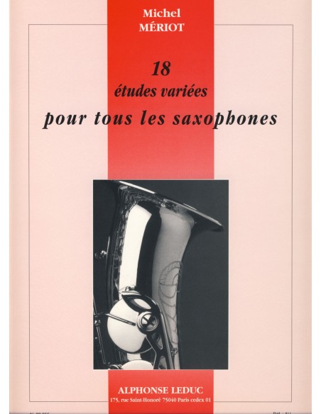 MERIOT M.-Varied Studies (18) for Saxophone
