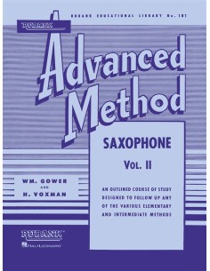 RUBANK-Advanced Method for Saxophone Vol.2 (Voxman/Gower)