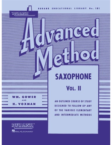 RUBANK-Advanced Method for Saxophone Vol.2 (Voxman/Gower)
