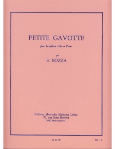 BOZZA E.-Petite Gavotte pour saxophone en mi bémol et piano