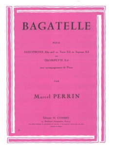 PERRIN M.-Bagatelle für Es- oder B-Saxophon (Trompete) und Klavier