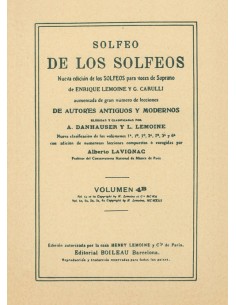 LEMOINE E.-Solfeo de los Solfeos 4ºB