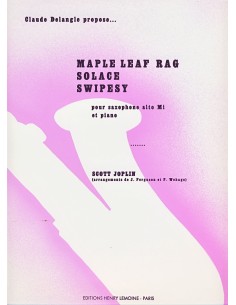 JOPLIN S.-Maple Leaf Rag, Solace, Swipesy per sassofono in Mib e pianoforte