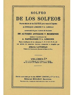 LEMOINE E.-Solfeo de los Solfeos 1ºA
