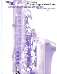 WOODS P.-Improvisationen (3) für 4 Saxophone