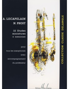 LECAPELAIN & PROST-Etudes (32) miniatures un mémorisateur pour saxophone