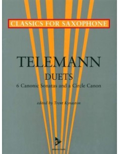 TELEMANN G.P.-Kanon-Sonaten (6) Op.5 für 2 Saxophone (Kynaston)