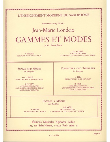 LONDEIX J.M.-Scale e modi Vol.1 per sassofono