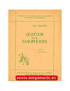LACOUR G.-Quartett für 4 Saxophone