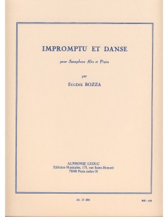 BOZZA E.-Impromptu et Danse for Eb Saxophone and Piano