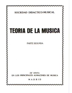 MUSICAL DIDACTIC SOCIETY-Theory of Music 2nd