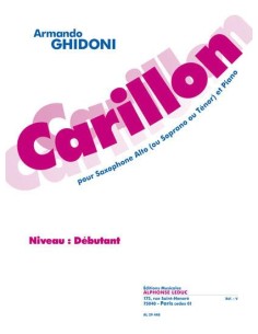 GHIDONI A.-Chime pour saxophone et piano