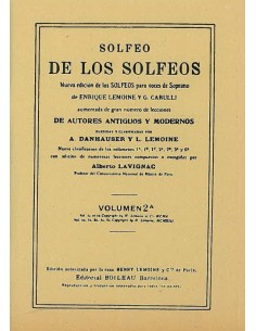 LEMOINE E.-Solfeo de los Solfeos 2ºA