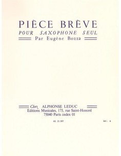 BOZZA E.-Piece Brief für Es-Saxophon