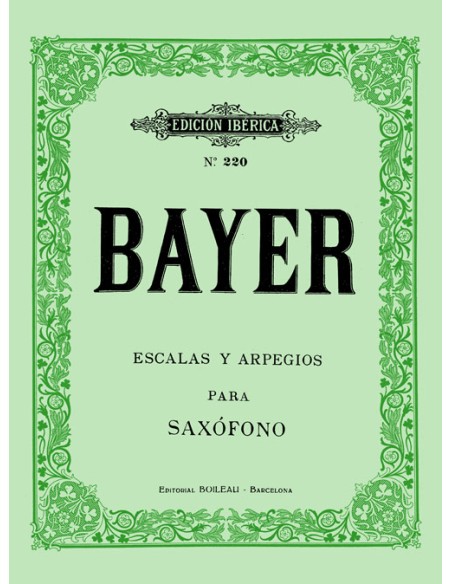 BAYER M.-Scale e arpeggi per sassofono in Sib