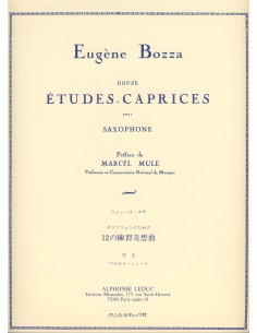 BOZZA E.-Estudios Caprichos (12) per Sassofono (Mule)