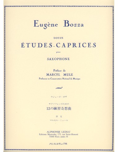BOZZA E.-Estudios Caprichos (12) for Saxophone (Mule)