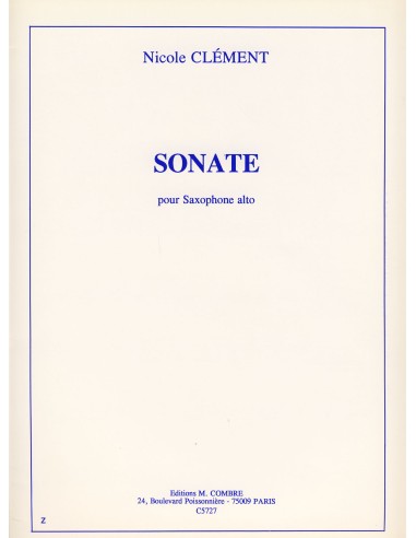CLEMENT D.-Sonate für Es-Saxophon