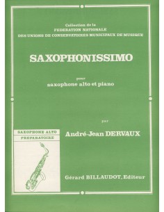DERVAUX A.J.-Saxophonissimo for Eb Saxophone and Piano