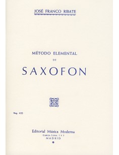 FRANCO RIBATE J.-Méthode élémentaire pour saxophone