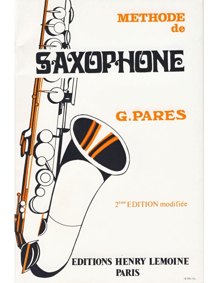 PARES G.-Methode Elementaire for Saxophone
