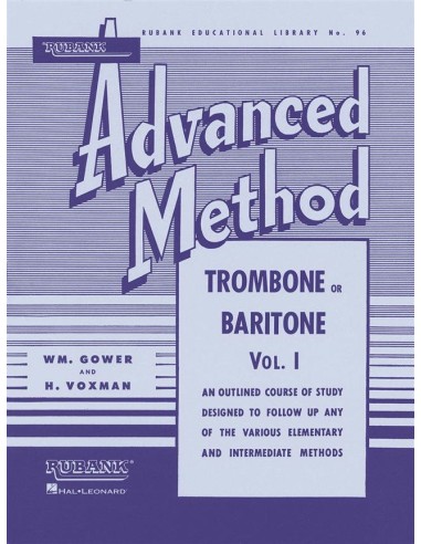 RUBANK-Advanced Method for Trombone Vol.1 (Voxman/Gower)