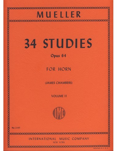 MULLER B.-Studi Op.64 Vol.2: 34 Studi per corno (Camere)