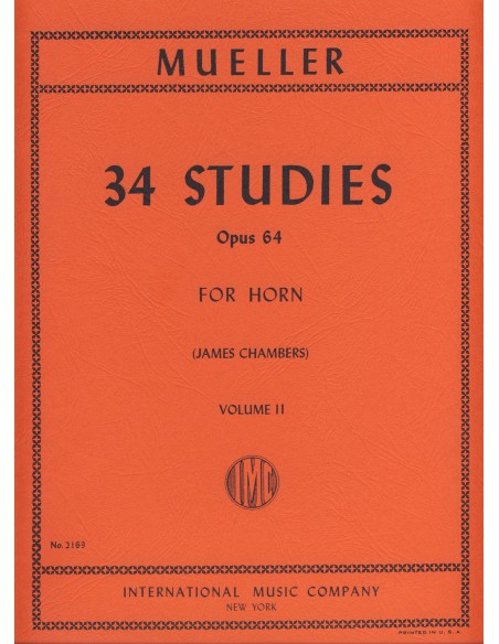 MULLER B.-Studi Op.64 Vol.2: 34 Studi per corno (Camere)