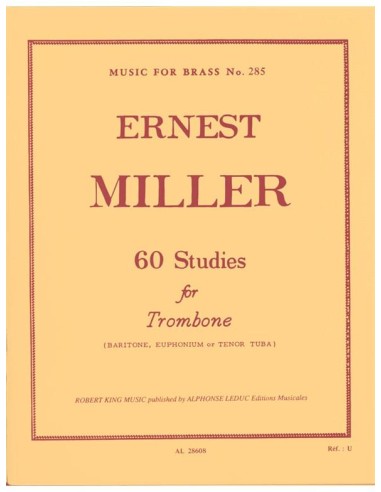 MILLER E.-Etudes (60) pour trombone