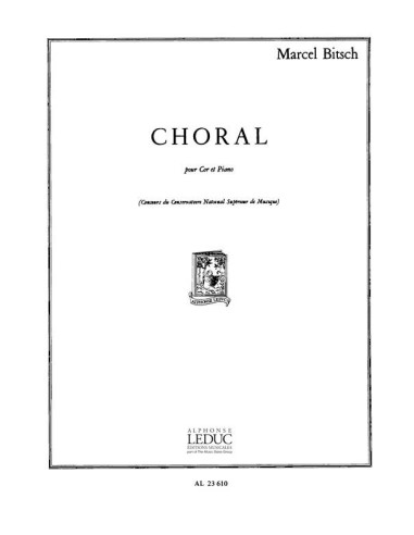 BITSCH M.-Corale per corno e pianoforte