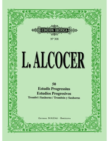 ALCOCER L.-Studi (50) per trombone e sassofoni