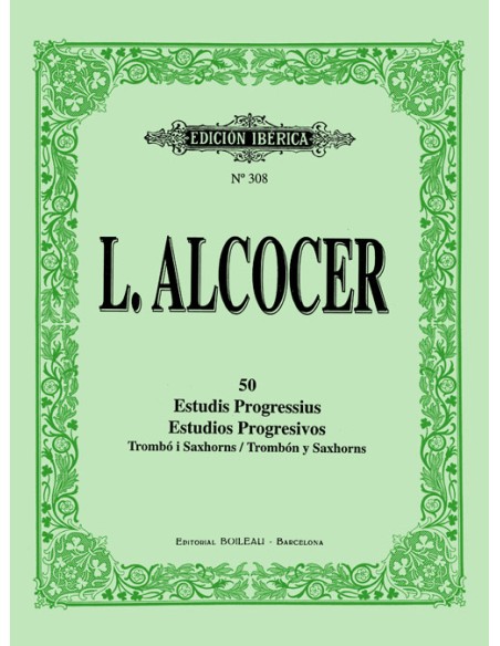 ALCOCER L.-Studi (50) per trombone e sassofoni