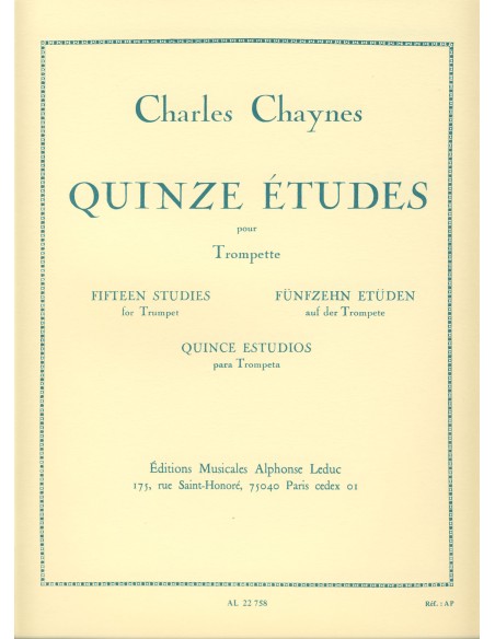 CHAYNES C.-Studi (15) per Tromba