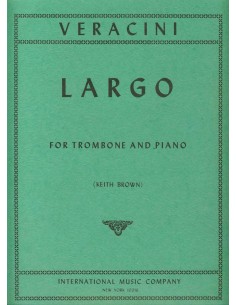 VERACINI F.M.-Largo per Trombone e Pianoforte (Marrone)