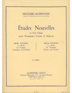 MAXIME ALPHONSE-Nuovi studi Vol.1: 20 studi difficili per tromba