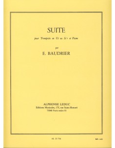 BAUDRIER E.-Suite per Tromba e Pianoforte