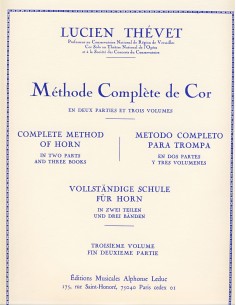 THEVET L.-Methode Complete Vol.3 pour cor