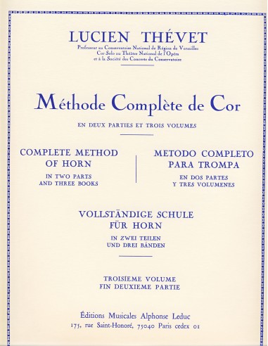 THEVET L.-Methode Completo Vol.3 per Corno