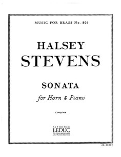 STEVENS H.-Sonata for Horn and Piano