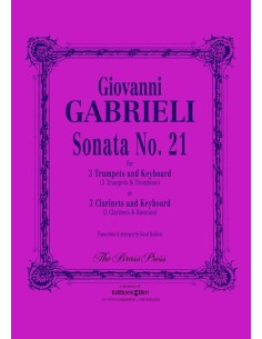 GABRIELI G.-Sonata No. 21 for 3 Trumpets and Organ