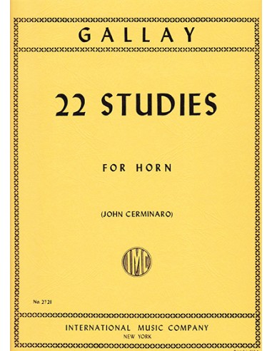 GALLAY J.F.-Studi (22) per Corno (Cerminaro)