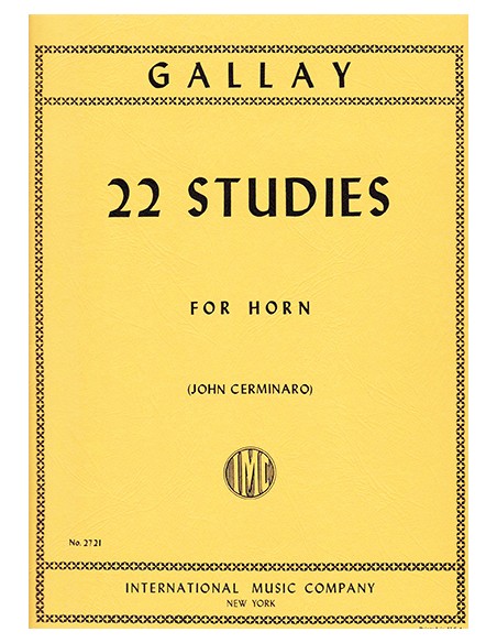 GALLAY J.F.-Studi (22) per Corno (Cerminaro)